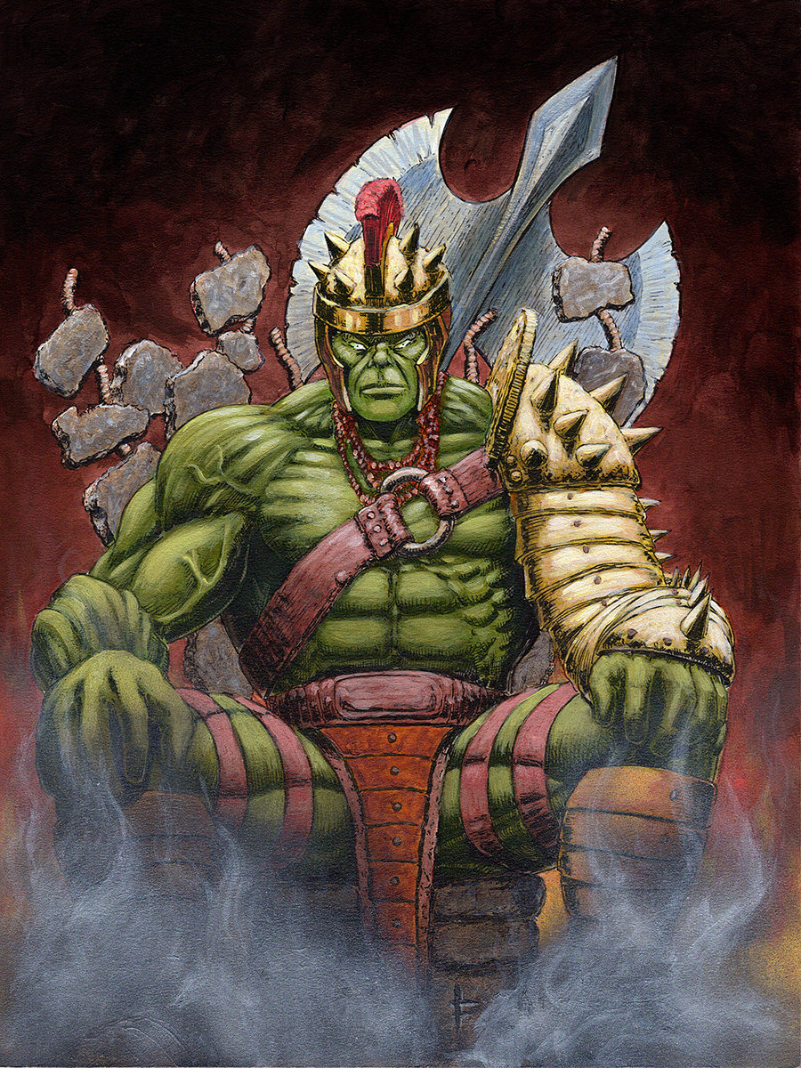 Artwork: Green Scar Hulk